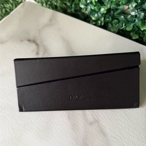 Dior Black Sunglass Case & Dustcloth
